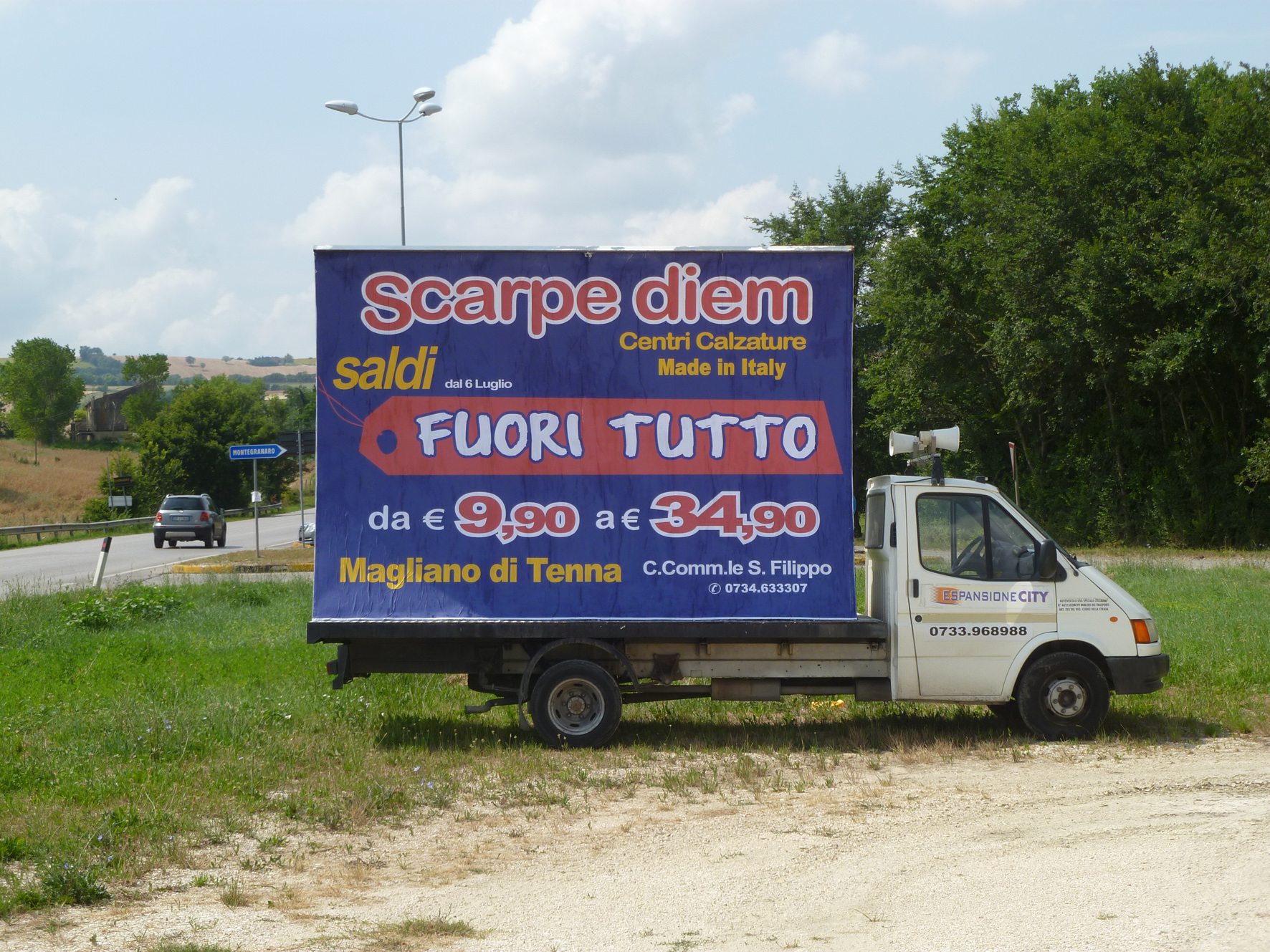 camion vela svendita promozionale Fermo, Marche